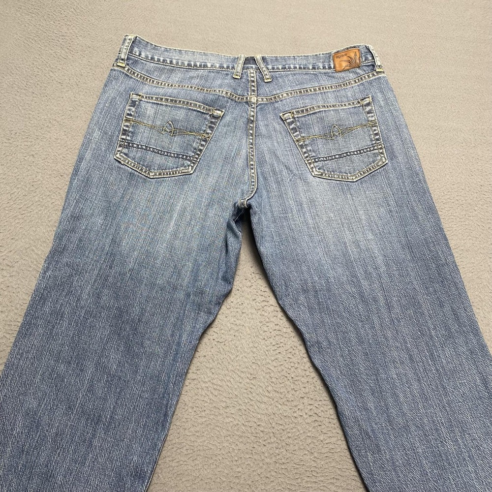 Agave Waterman Jeans Mens 38x28 Blue Relaxed Straight Denim Medium Wash Pants - Picture 8 of 14